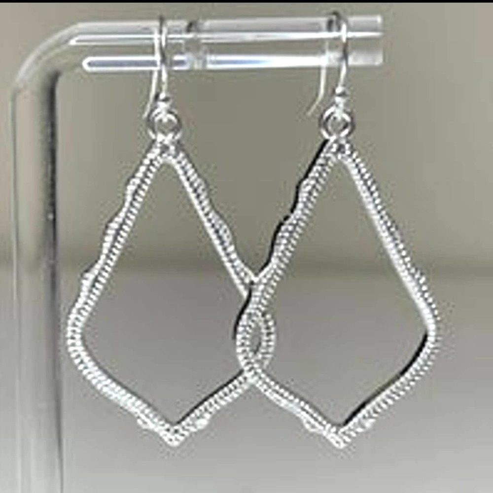 NEW Earrings Kendra Scott Sophee Drop Dangle Silver Tone Lot Jewelry SB18